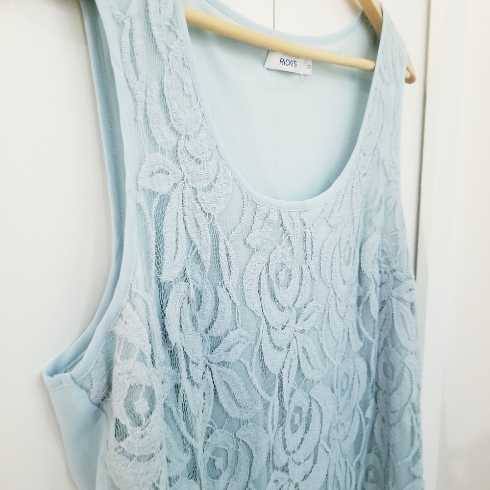 3/$45 | Ricki's | Pale Blue Blouse Top Shirt